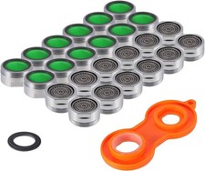 24PCS Faucet Aerators, 15/16 Inch 24mm Kitchen Faucet Flow Restrictor with w...