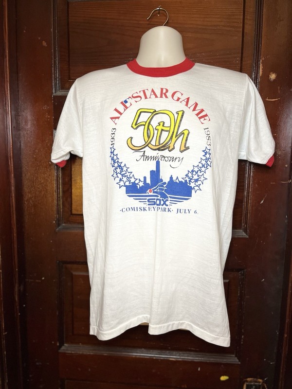 1983 50th ALL STAR (LG) T-Shirt CHICAGO WHITE SOX Comisky Park Incredibly Rare