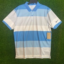 Nike Men's S Victory  Dri-FIT Golf Polo Blue Stripe FZ7452-489 MSRP 70