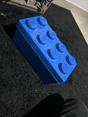 Blue Lego Storage Brick Storage Cube Stud Case Container