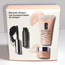 Clinique Discover Clinique Set Moisture Surge All About Eyes Mascara 3pc New
