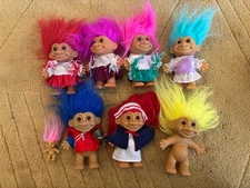 Russ Trolls Vintage Bundle of troll dolls -  Cheerleader etc.