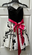 Vintage Jessica McClintock for Gunne Sax Mini Dress Sz 3 Y2K Corset Strapless