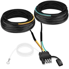 Trailer Wiring Harness, 22 Ft 4 Pin 5 Wire, Boat Trailer Light Wiring Harness