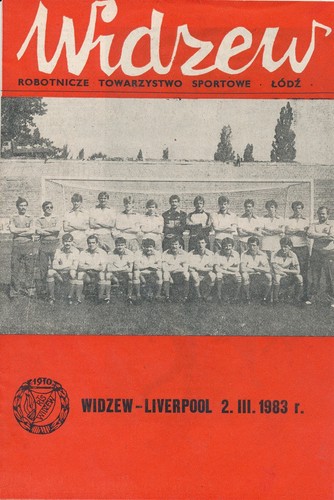 WIDZEW LODZ POLAND v Liverpool (European Cup) 1982/1983