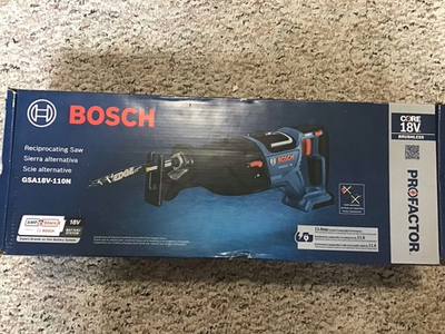 #ad BRAND NEW BOSCH 18V PROFACTOR Reciprocating Saw Tool Only Model #GSA18V 110N $114.99