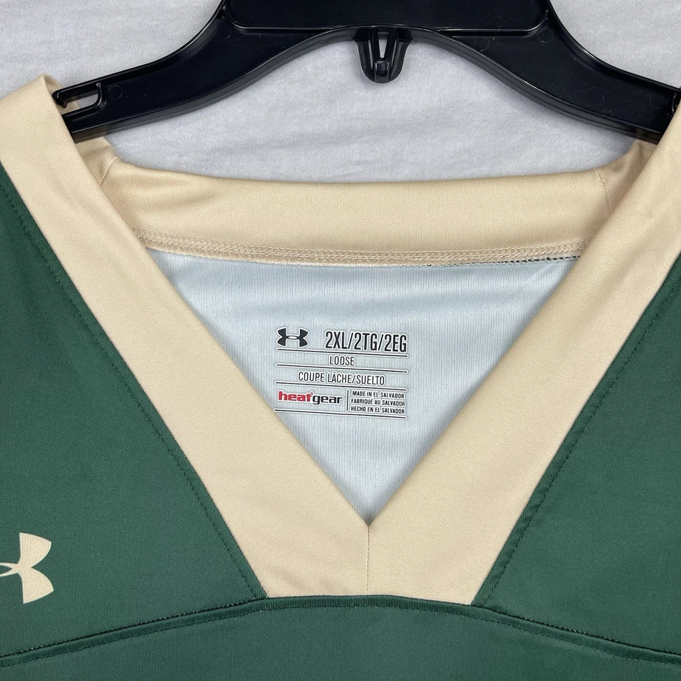 Colorado State Jersey Mens 2XL Under Armour Green Basketball Rams NCAA Authentic - Image 4 of 4