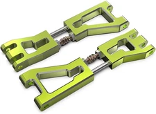 AMORIL Upgraded 2pcs Rear Upper Suspension Arm, Aluminum, with S2 Green 