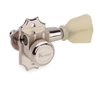 Kluson KRGL-3-NP Revolution Locking Tuners with Screw-in Bushes - 3+3 - Nickel