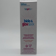 Bliss Hide Glow Sleek TINTED BODY SPRAY Fair Medium Firm Luminous 1 oz/28g New