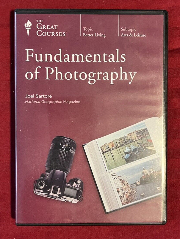 Great Courses Fundamentals of Photography DVDs and Booklet Joel Sartore