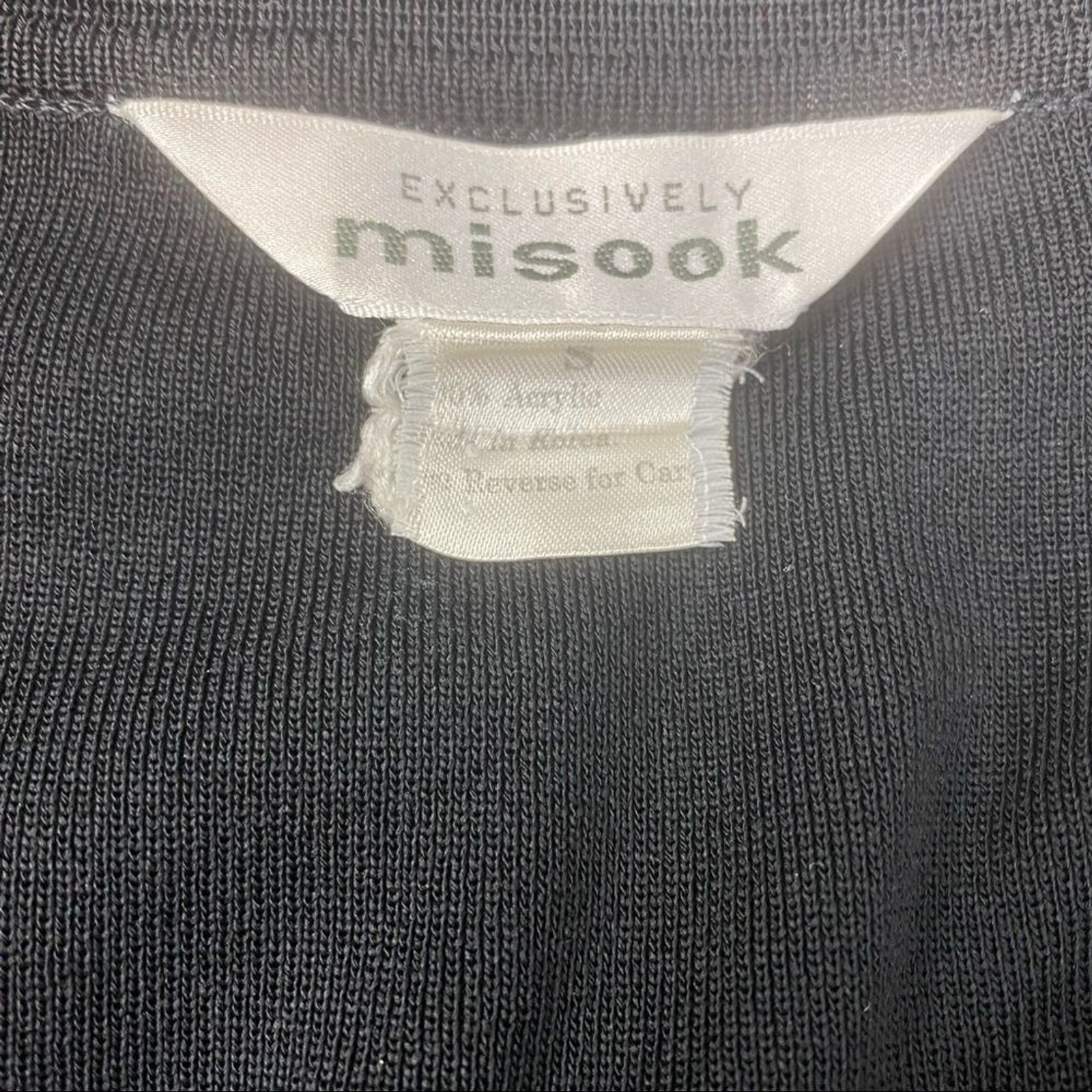 Misook Black Basic Open Long Sleeve Cardigan Swea… - image 4