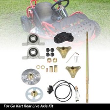 Go Kart Rear Live Axle Kit Sprocket Hub Brake Assembly 29   740mm T8F 58T USA