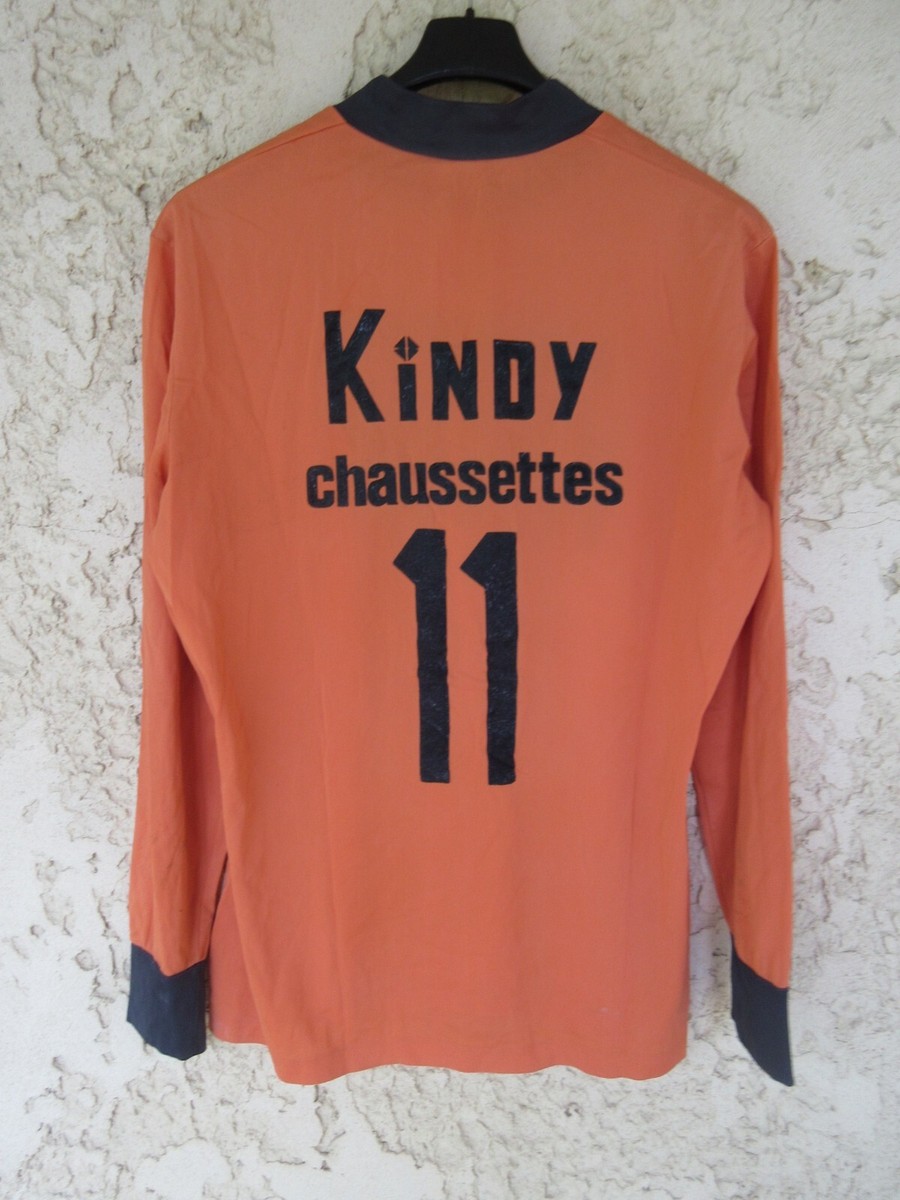 Maillot foot football Chaussettes Kindy 1990s 9 matchworn porté worn