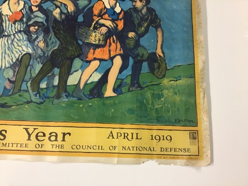 1918 Poster “The Health Of The Child Is The Power Of The Nation“ - Picture 4 of 9