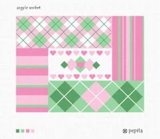 Argyle Sorbet Needlepoint Kit or Canvas