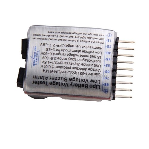 2-6S  1-8S  Indicator Lipo Li-ion Battery Voltage Tester Voltage Buzzer Monitor - Bild 10 von 10