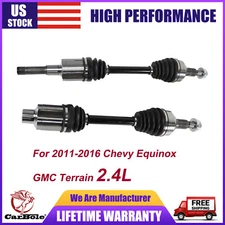 For 2010- 2016 Chevrolet Equinox 2.4L Pair Front CV Axle Shaft Assembly 60-1516