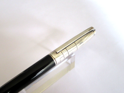 Stylo Plume De Prestige Dupont Fidelio - Capuchon Plaqué Argent, Modèle P117, Occasion Très Bon état