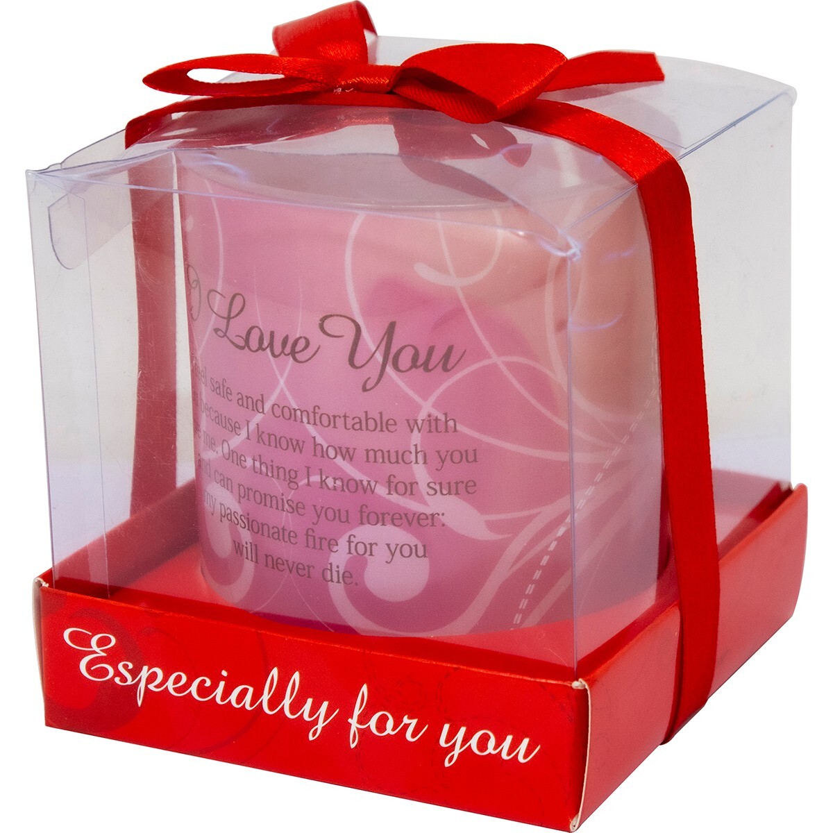 NEW I LOVE YOU CANDLE GIFT SET IN BOX CANDLES WAX MESSAGE POETIC