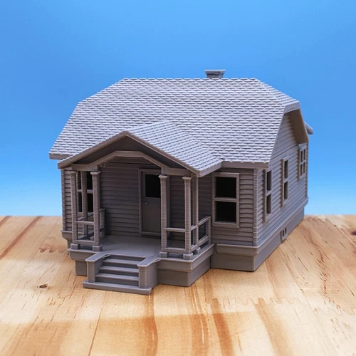 Z-Scale - Sears Rodessa 1920s Kit Home - 1:220 Scale Building House