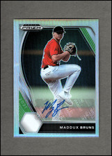 2021 Panini Prizm Draft Picks Base AUTO Prizms Silver PDP29 Maddux Bruns - NM-MT