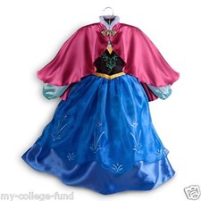 AUTHENTIC DISNEY STORE FROZEN ANNA COSTUME DRESS 7/8 DRESS NEW