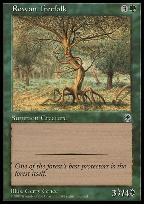 Magic the Gathering MTG Rowan Treefolk (184) Portal   LP
