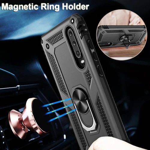 Shockproof Cover Armor Ring Case For Huawei P40 P30 P20 Lite Mate 40 Pro P Smart - Picture 5 of 10