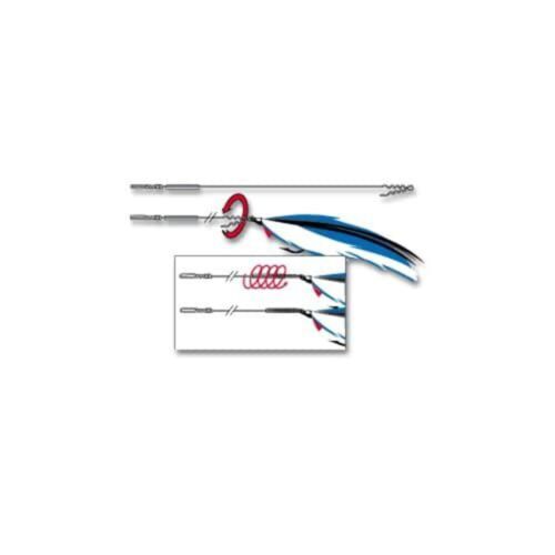 Lot De 5 Bas De Ligne Anti-coupure Inox Avec émerillon - Pêche Carnassier