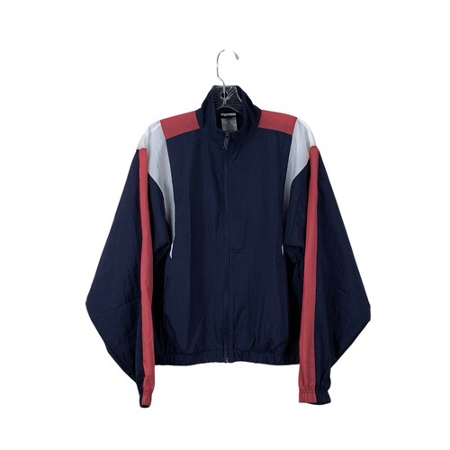 Chaqueta deportiva para mujer Reebok Back Vector colorblocked azul pequeña - Imagen 1 de 8