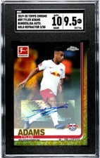 2019-20 Topps Chrome Bundesliga UEFA Tyler Adams Gold Auto /50 SGC 9.5 USMNT