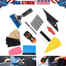Vinyl Wrap & Window Tint Tool Kit Smoothing Tools, Felt Squeegee, Utility Knife