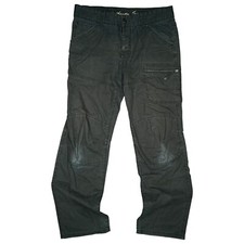 EDC by ESPRIT Eagle fit Herren Cargo Jeans Hose Outdoor W34 L34 dunkel Grau used