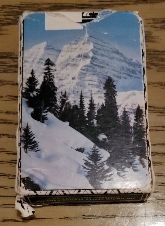 52 Playing Cards Card Decks The US Co Cincinnati, Ohio snowy Mountain Scene