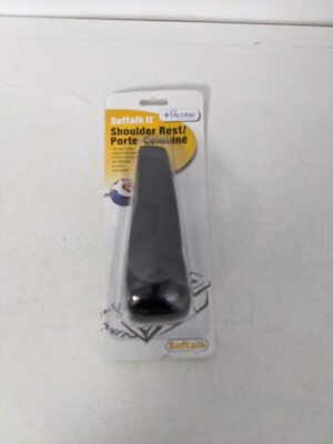 MICROBAN SOFTALK II SHOULDER REST/ PORTE COMBINE  BLACK  00801MM