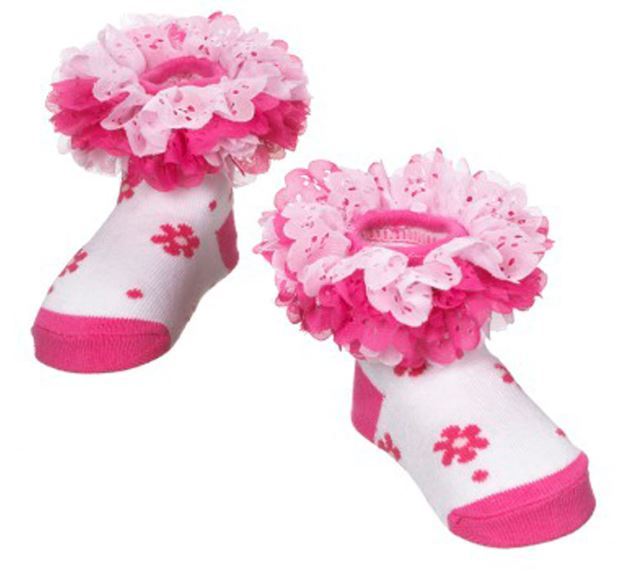 Ganz Baby Girl Pink Ruffle Socks Valentine’s Day Newborn Infant Gift