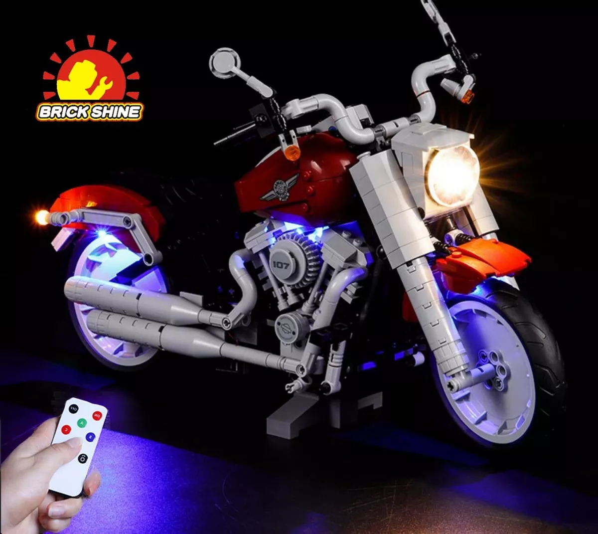 Brick Shine- Light Kit for LEGO Harley-Davidson FatBoy 10269 | eBay