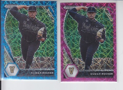 2 - 2021 Prizm Draft KUMAR ROCKER Pink Velocity + Carolina Blue Rangers PDP10