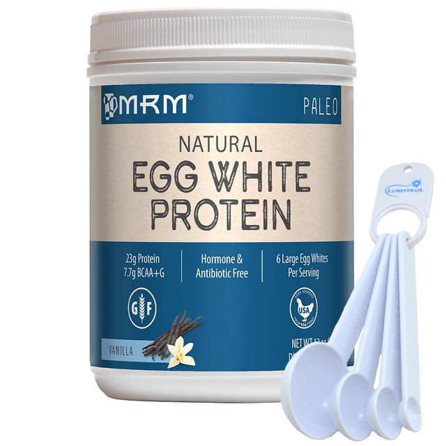 MRM Egg White Protein Powder 6 Egg Whites Per Serving, 12oz Vanilla w