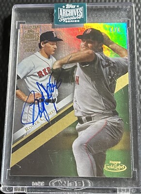 2024 Roger Clemens Red Sox 1/1 Topps Archives Signatures On-Card