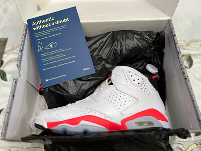 【US10.5】 AIR JORDAN 6 RETRO 384664-123 Air Jordan 6 Retro White Infrared 2013 384664-123 men's 11 | eBay