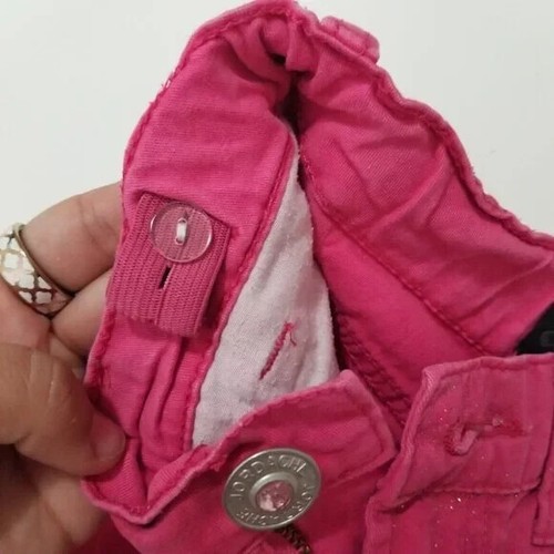 Jordache sparkle pink lightweight denim shorts girls size 7 (F23) - Picture 4 of 8