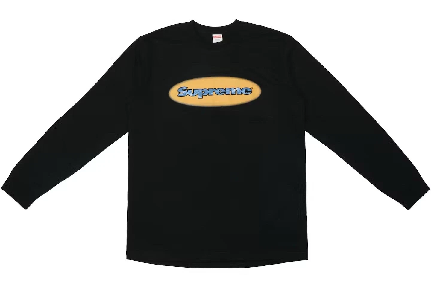 T shirt à manches longues noir Supreme SS18 pour homme taille grande boîte bogo logo