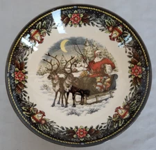 Santa's Sleigh Soup Bowl by Royal Stafford