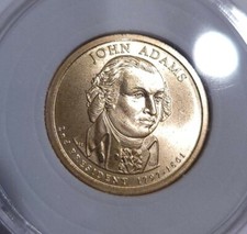2007 S John Adams Presidential Dollar Gem Deep Cameo 