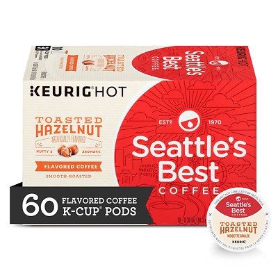 Toasted Hazelnut Flavored Medium Roast K-Cup Pods | 10 Count (Pack of 6)