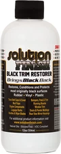 Solution Finish Black Plastic & Vinyl Plastic Trim Restorer - Car and Truck - 12