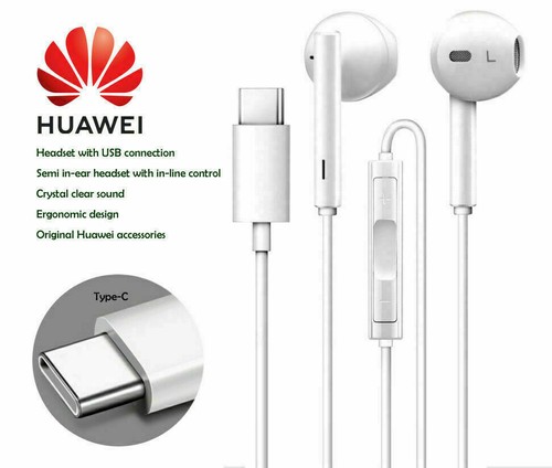 Huawei CM33 Stereo Headphones USB Type-C Handsfree For P20 P40 P30 PRO P20  PRO | eBay