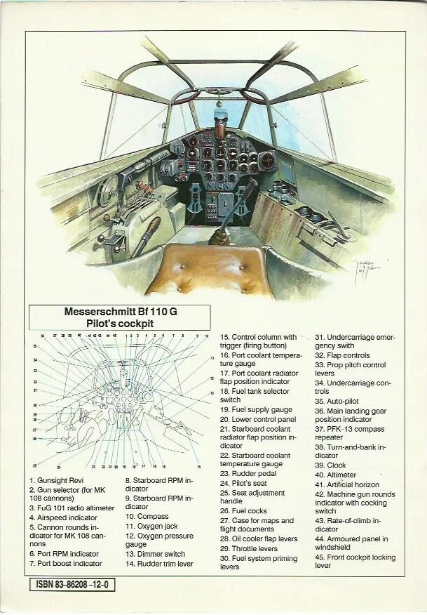 Messereschmitt BF 110 - Aircraft monograph 3 , Ledwoch - OTTIMO - Immagine 2 di 4